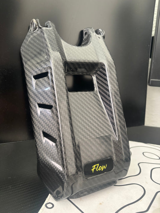 Flow carbon surron battery lid