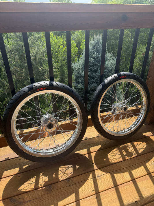 Talaria X3/MX3/MX4 Surron LBX 79bike Eride chrome CST supermoto wheelset (preorder)