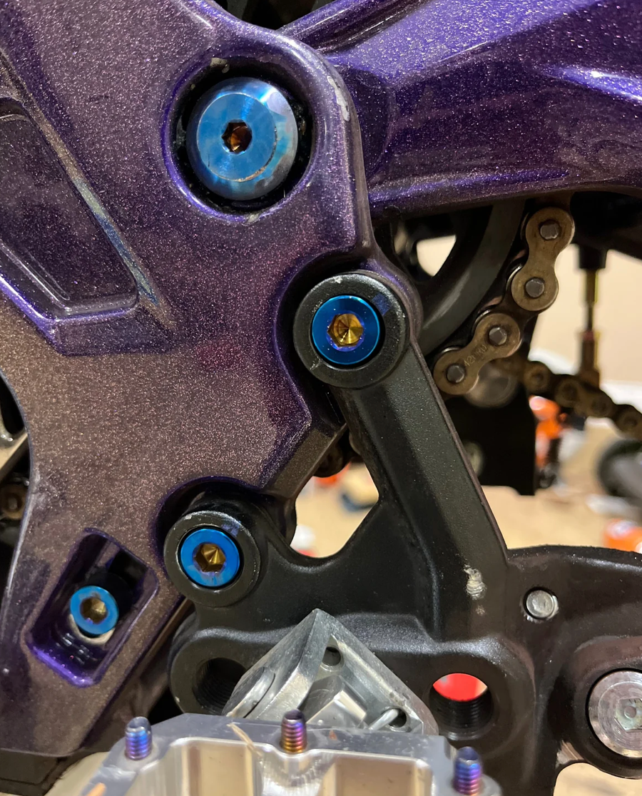 Talaria X3 Complete Titanium Bolt Kit — 55 Bolts